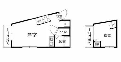 ベルフラワー岡町【3階】の間取り