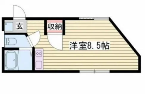 ベルフラワー岡町【3階】の間取り