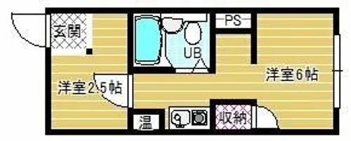 エスティライフ喜志駅前【1階】の間取り