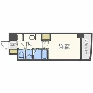 SERENiTE谷四【9階】の間取り