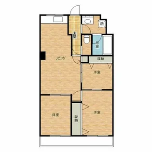 ユアサハイム鏡池マンション【403号室】の間取り