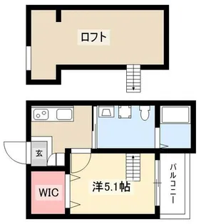 L'endroit apaisant 新守町【2階】の間取り