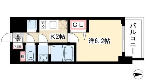 プレサンス金山コネクト【2階】の間取り