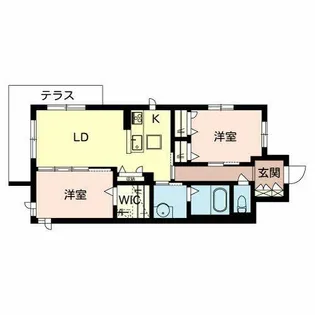 soleil levant【0102号室】の間取り