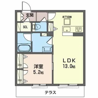 シャーメゾン 今米【0101号室】の間取り