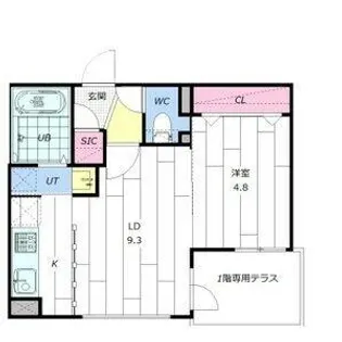 ヴェネーノ円山【1階】の間取り