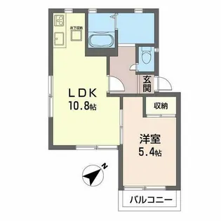 フレグランス築港【0101号室】の間取り