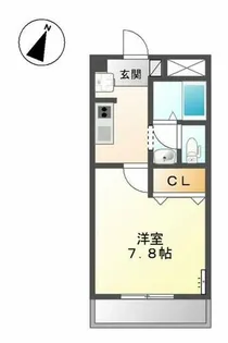 エクシード弥生【1階】の間取り
