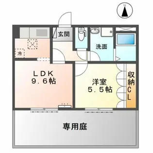 オアシスドリーム【1階】の間取り