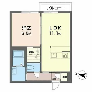 ヴィヴァーチェ西賀茂【0101号室】の間取り