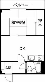 青葉丘コーポ【2階】の間取り