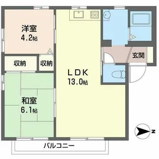 ディアス大観【0201号室】の間取り