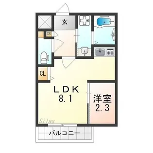 大阪府堺市堺区柳之町西2丁【マンション】の間取り