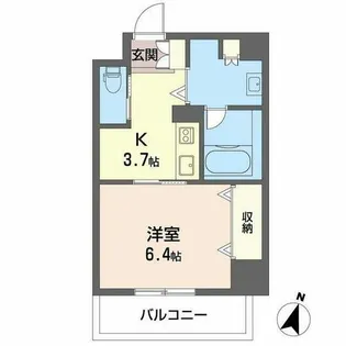 YAMATE435【0503号室】の間取り