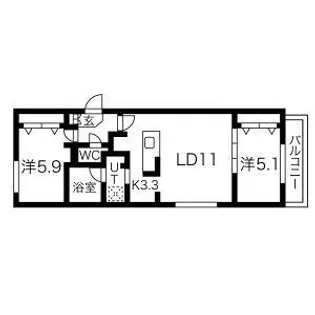 AJITO 1513【3階】の間取り