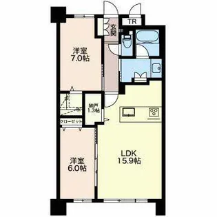 NOVELBRIGHT SAKURAYAMA【0101号室】の間取り