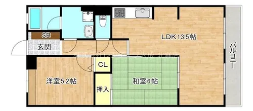 プロヴァンス【2階】の間取り