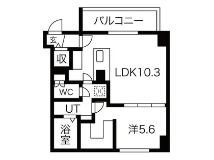 スペチアーレ札幌東【10階】の間取り
