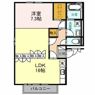 ファミールコート【201号室】の間取り