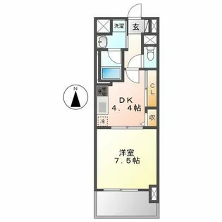 シグナス【3階】の間取り