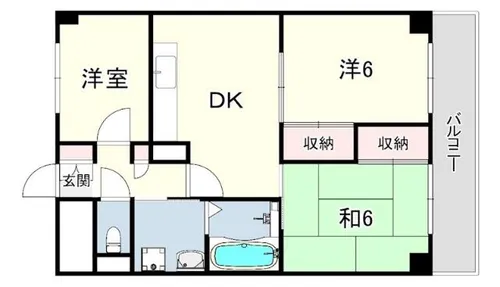 ルキア武庫川【5階】の間取り