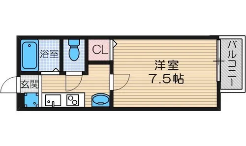 カメリアハイツⅡ【1階】の間取り