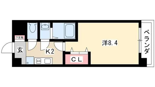 カーサ・ルピナス【1階】の間取り