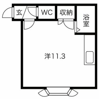 ユニビル【203号室】の間取り