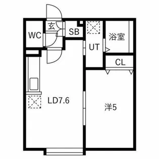 new-ness彩【1階】の間取り