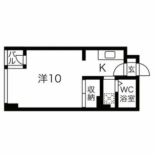 サンブリッヂビル・マンション ラ・パレット【505号室】の間取り