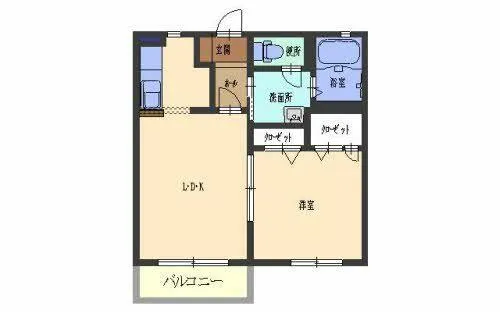 LIVEX MINAKUCHI【0202号室】の間取り