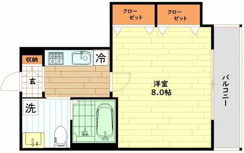 プラ・ディオ森小路【4階】の間取り