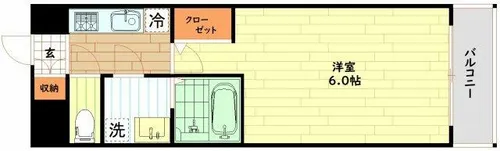 エスリードレジデンス梅田グランゲート【9階】の間取り