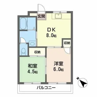 エミナンスオーク【0303号室】の間取り