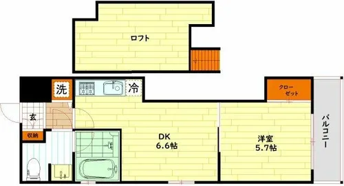 T’s SQUARE天神橋【9階】の間取り