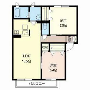 シャーメゾン明徳2番館【0101号室】の間取り