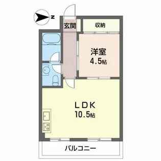 圓相第二マンション【0202号室】の間取り