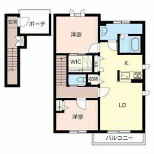 グリーン フィールII【C201号室】の間取り