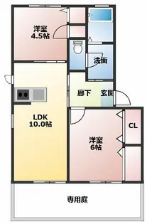 Espoir【1102号室】の間取り