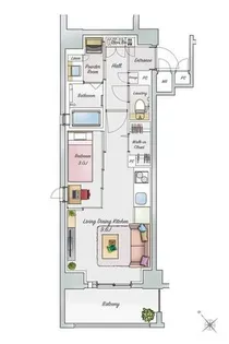 サンレリウス戸畑【2階】の間取り