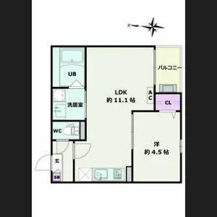 Jack ohataⅠ【1階】の間取り