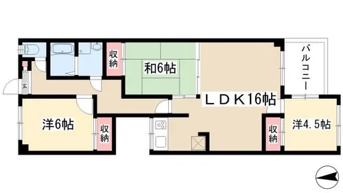 カーサソロチョウ【3階】の間取り