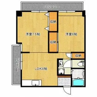 宮ノ前ビル【5階】の間取り