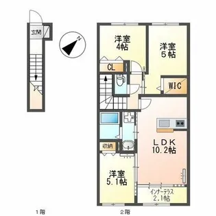 Mana【2階】の間取り