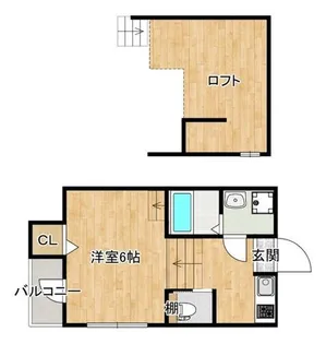 シャルムテラス下新庄【1階】の間取り