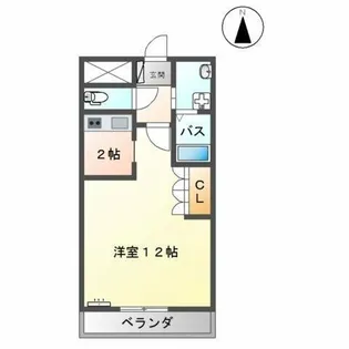 愛花夢【203号室】の間取り