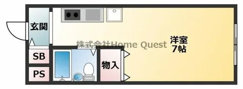 大和ハイツ【3階】の間取り