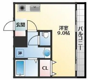 レガーレ長居公園【8階】の間取り