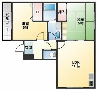 スプリングハイツ【1階】の間取り