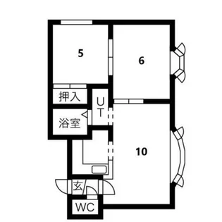 北海道札幌市手稲区前田一条12丁目【アパート】の間取り